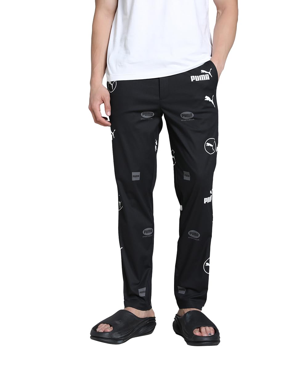 Puma Men, AOP Woven Lounge pant WB-OP, Black-White - XL (68790701)