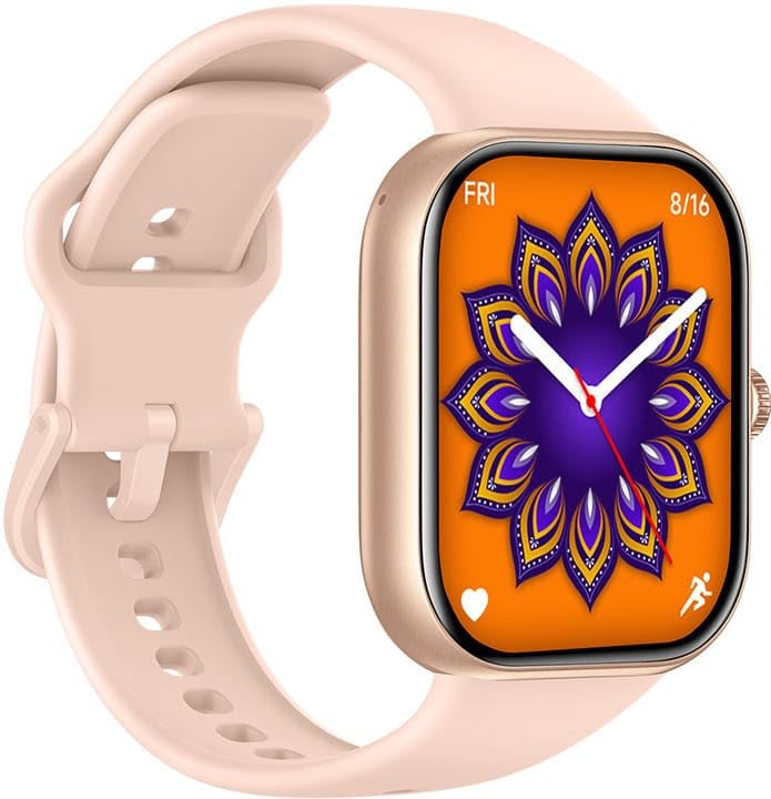 Redmi Move Smartwatch | 1.85" AMOLED (390×450, 600 nits) | Bluetooth Calling | 140+ Sports | 24×7 HR & SPO₂ | AOD | Up to 14-Day Battery | HyperOS (Gold Rush Strap)