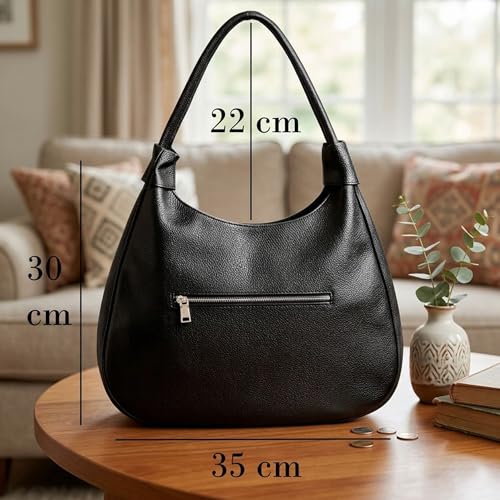 SIBY Hobo Underarm Shoulder Bags for Women's (Black)
