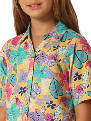 VERO MODA Girls Floral Print Cotton Multicolor Shirt