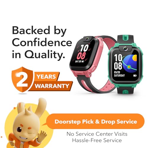 imoo Kids Phone Watch Z1 – Smart Watch with GPS Tracker, 4G Video & Voice Calls, Advanced Parental Controls, Durable Quality with IPX8 Water Resistance, SOS, Gift for Kids (Green)