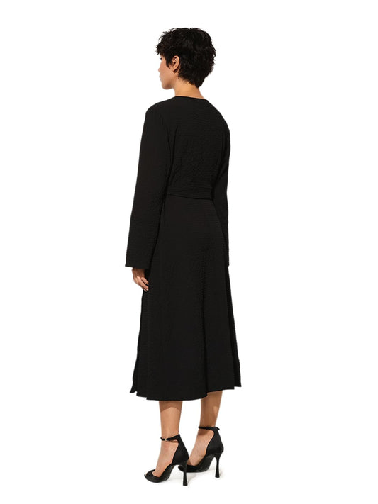 ONLY Women's Wrap Dress with Belt Midi Dress