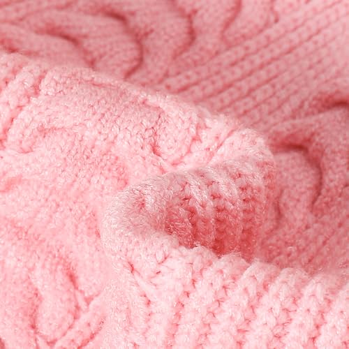 Hoscotch Girls Textured Pink Full Sleeves Skirt Set For Ages (4-5 Years)