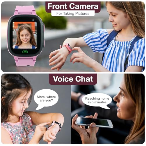 sekyo S2 Pro Kids Smartwatch for Boys & Girls, Calling Smart Watch for Kids with Location Tracker, Camera, SOS & Safe Zone Alert, Remote Monitoring, Family Chat, App Control
