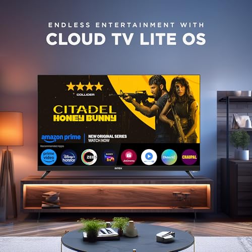 Intex 80 cm (32 Inch) HD Ready Smart Cloud TV with Android 9.0 | A+ Grade Panel | Frameless Design | SHF32111