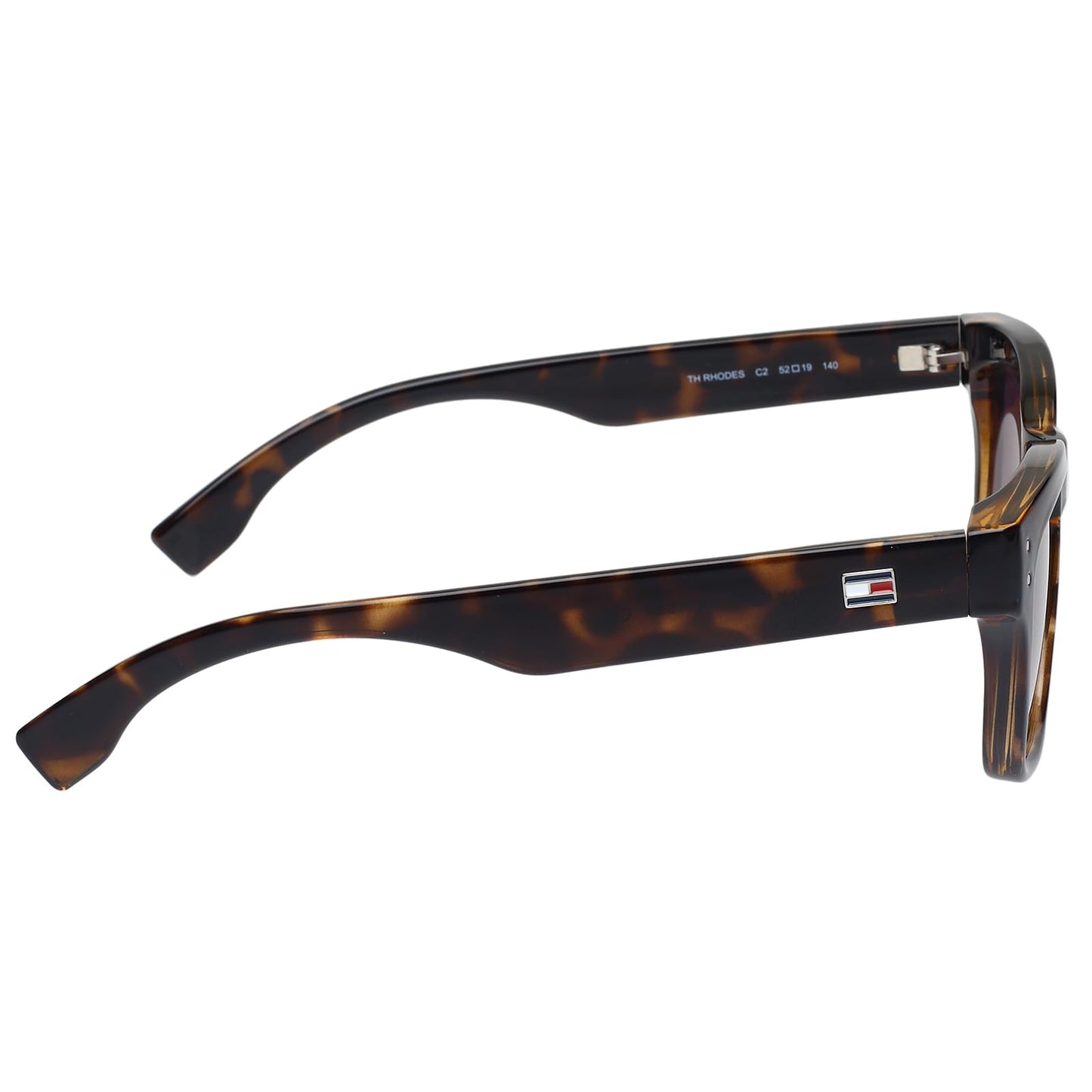 Tommy Hilfiger|Brown Full Frame Square Sunglasses|100% UV Protected (Uv 400) Green Gradient Faded Lens|Men's & Women's|Small|TH RHODES C2 52 S