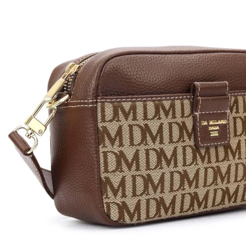 Da Milano Leather Sling Bag for Women - Brown (02586)