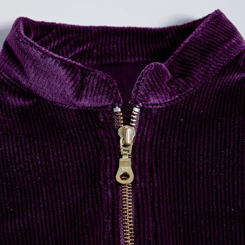 Hopscotch Girls Full Sleeves Purple 2-Pc Textured Pants Set For Age (6-7 Years)