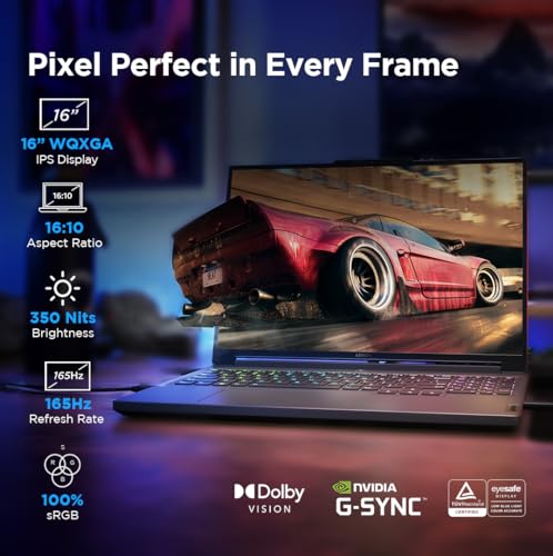 Lenovo Legion 5 Intel Core i7-14650HX 16" (40.64cm) WQXGA IPS 350Nits 165Hz Gaming Laptop (16GB/1TB SSD/Win 11/Office 2021/NVIDIA RTX 4060 8GB/100%sRGB/Alexa/3 Month Game Pass/Grey/2.3Kg), 83DG004SIN