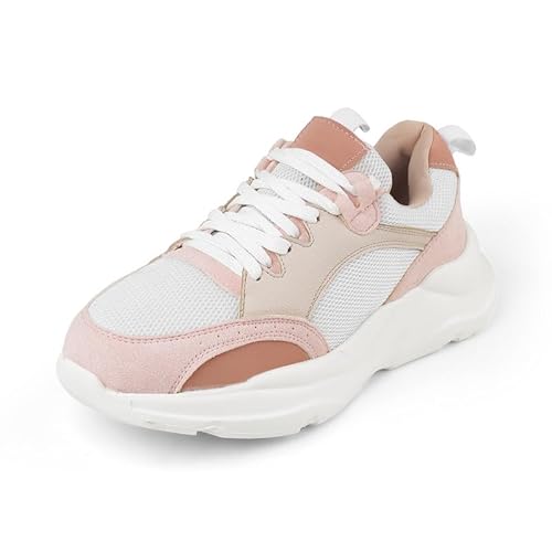 tresmode NORDI Pink Women's Sneakers in Size 7 UK / 40 EU