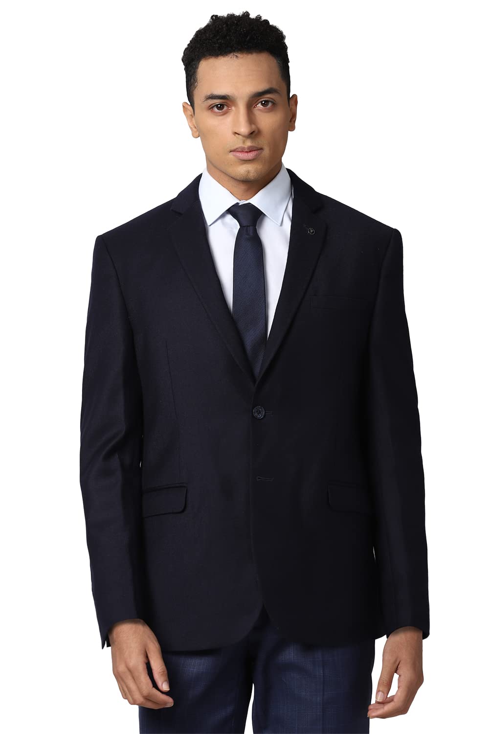 Van Heusen Men's Regular Blazer (VHBZDSLBW75671_Navy_38)