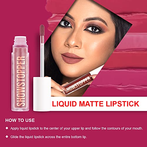 Daily Life Forever52 Showstopper Liquid Lipstick (Trendsetter-08) Long-lasting up to 12 Hours Stay |Matte Finish |Vegan & Cruelty Free