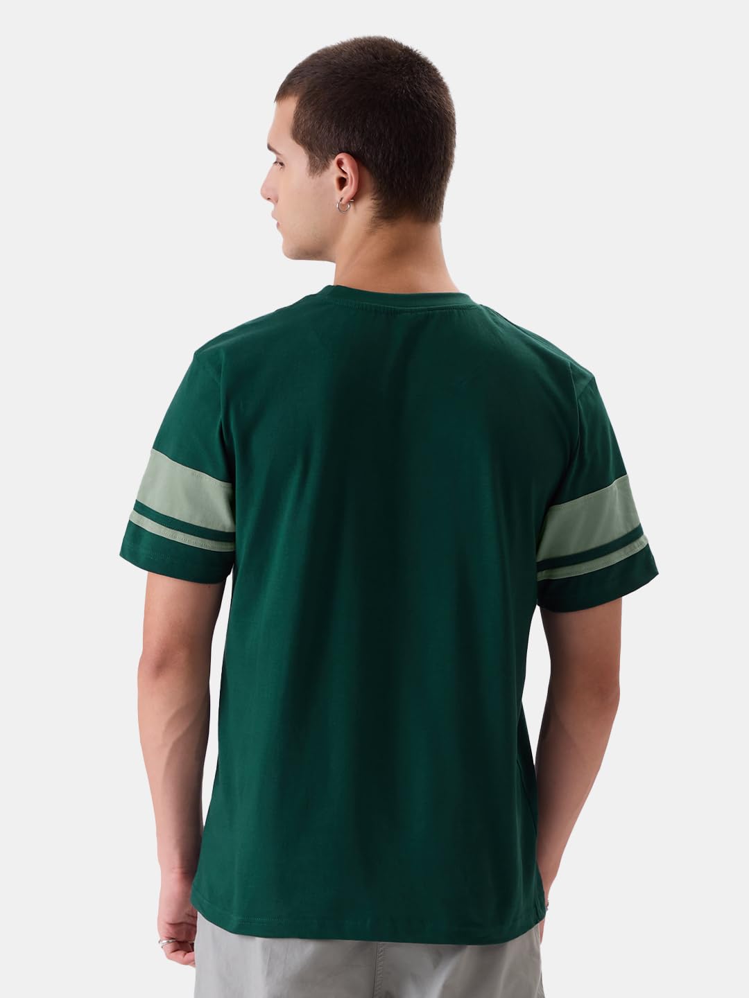 The Souled Store Harry Potter: Slytherin Mens Regular Fit Graphic Printed Half Sleeve Cotton Green T-Shirts Men's t-Shirts Graphic tees Casual Fashion Regular fit Sleeves Round Neck Printed Shirts