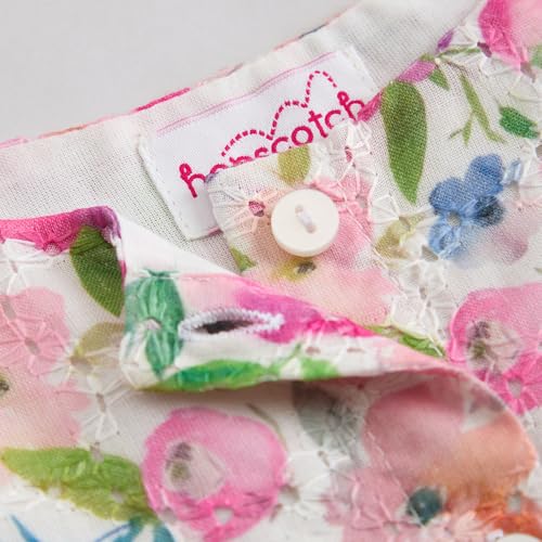 Hopscotch Girls Sleeveless Pink Floral Print Skirt Set For Ages (4-5 Years)