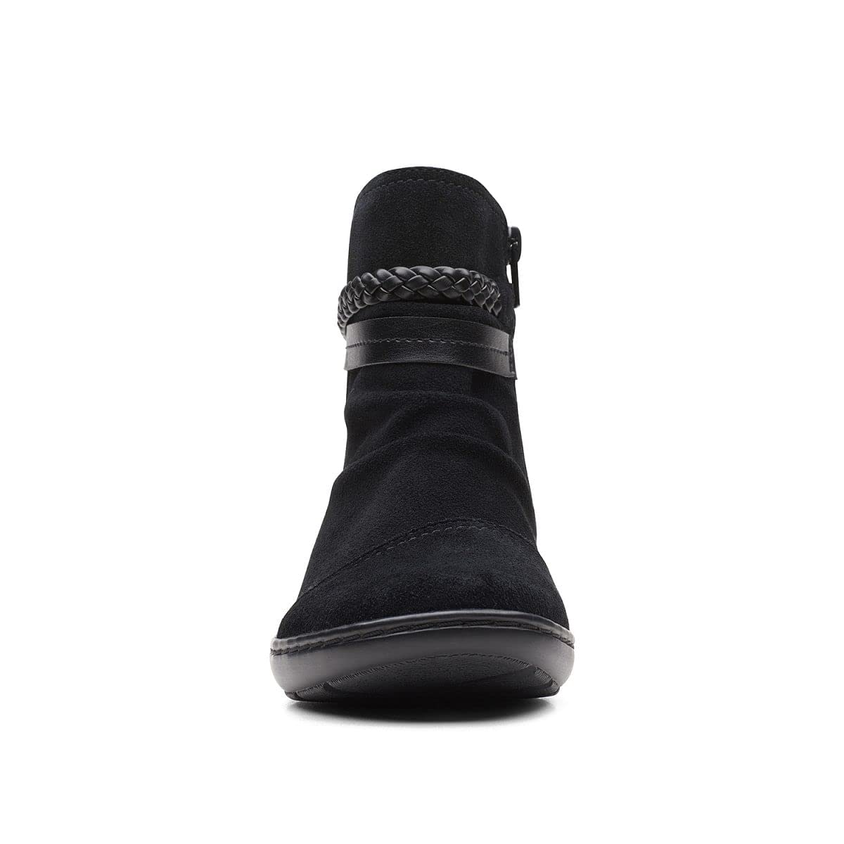 Clarks Women Cora Braidboot Black Sde Uk-7