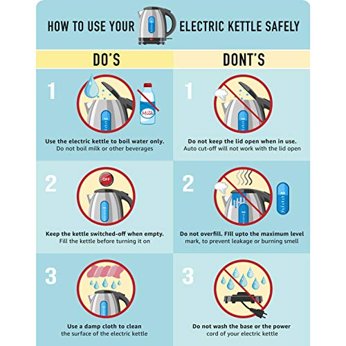 Butterfly EKN 1.5 Litre Stainless Steel Electric Kettle | 1500 W | 360 Swivel Power Base | Auto Shut Off | For Hot Water, Tea, Coffee, Noodles | Dry Boil Protection |