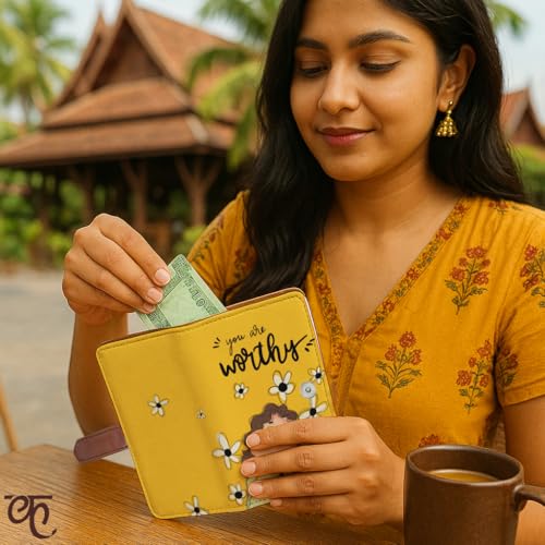 Kalankit Rakhi Gifts For Sister, Passport Wallet for Women | Rakhi Gift Hamper For Sister, Bi-Fold Long Wallet & Travel Purse | Rakhi Gift For Girls, Gift For Sister On Rakhi, Birthday Gifts for Girls