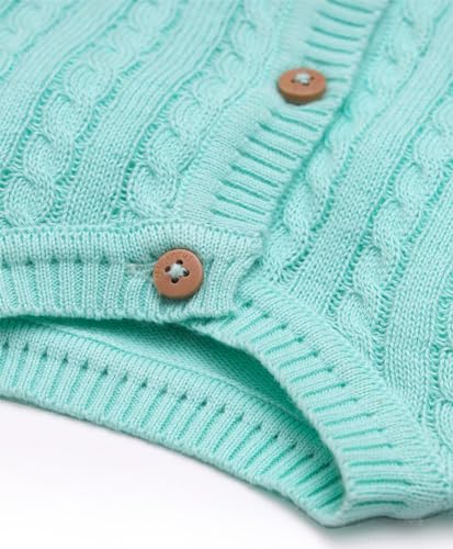Mi Arcus Unisex Cabel knitted Cardigan with Pajama Clothing Set - Cuddle 2 (4-6 M)