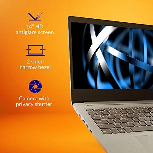 Lenovo IdeaPad Slim 3 Intel Celeron N4020 14'' (35.56cm) HD Thin & Light Laptop (4GB/256GB SSD/Windows 11/MS Office 2021/2Yr Warranty/3months Game Pass/Platinum Grey/1.5Kg), 81WH007KIN