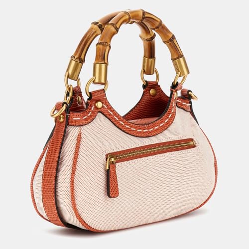 Guess Printed Orange Women Handbag