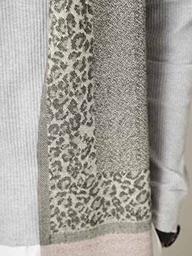 Ravaiyaa - Attitude is everything Men's Geometric Pattern Woolen Muffler Casual Winter Wool Muffler Scarf (Dark Grey)