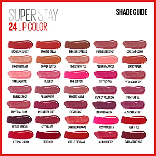 Maybelline New York Super Stay 2-Step Lipstick, Forever Chestnut