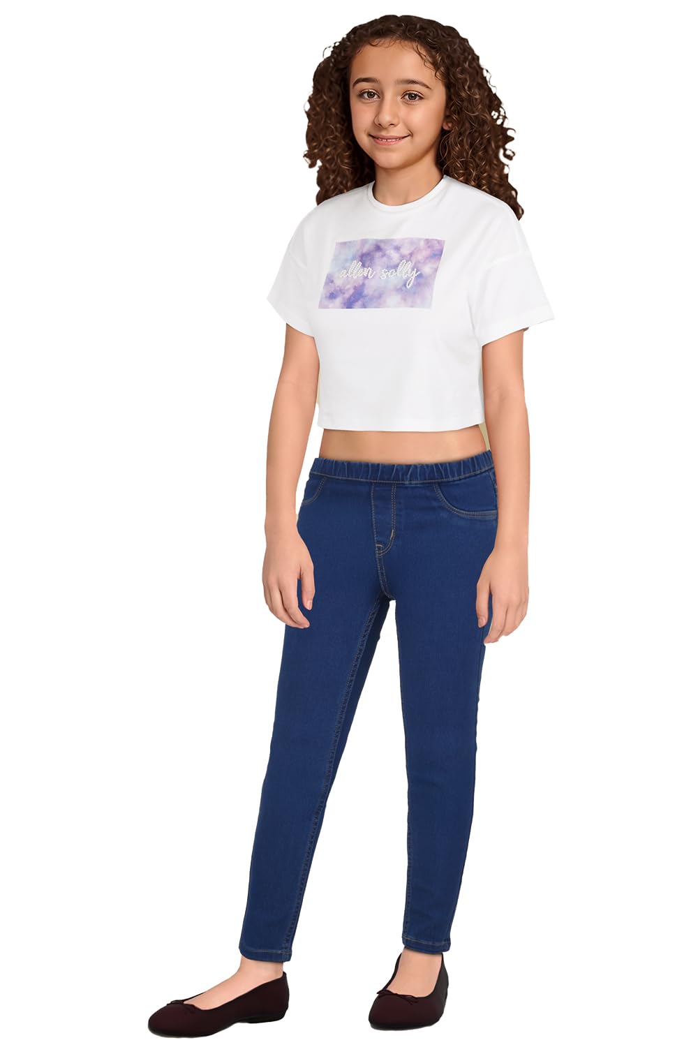 Allen Solly Girl's Regular Jeans (AGDNCJEBV22677_Blue