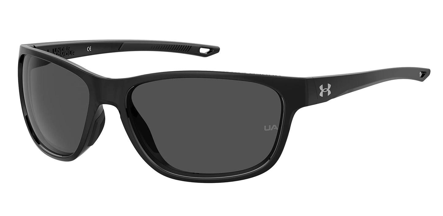 Under Armour Non-Polarized Round Unisex's Sunglasses-(UA UNDENIABLE 807 61KA| Black color