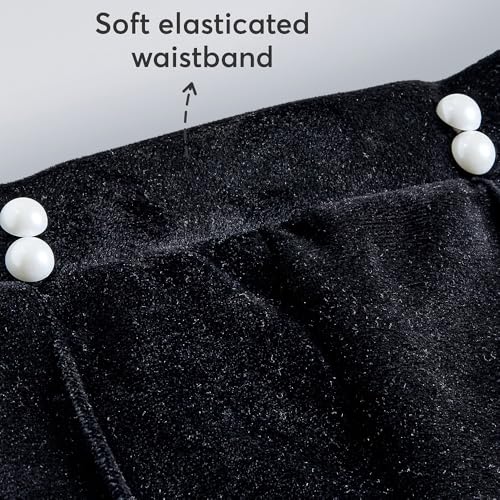 Hopscotch Girls Full Sleeves White 2-Pc Floral Heart Applique Leggings Set For Age (3-4 Years)