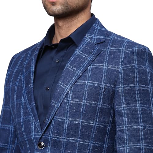 Park Avenue Men's Wrap Coat (PMJL02837-B7_Dark Blue