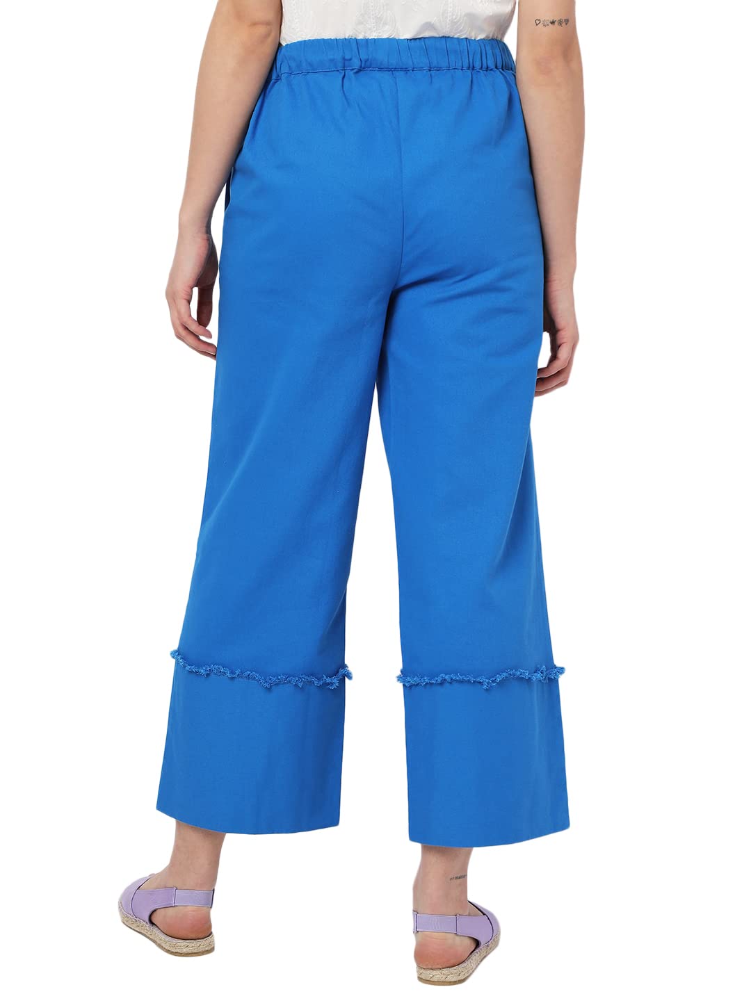VERO MODA Straight Fit Pants (224490101_Directoire Blue_L)