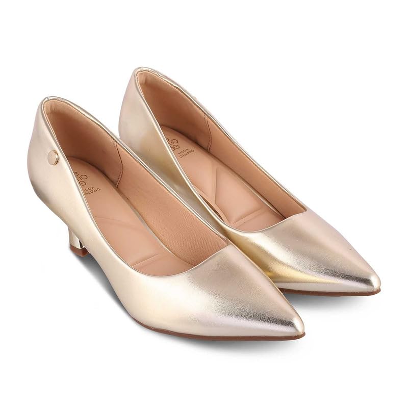 tresmode 239-HANGER Gold Women Pumps EU/36 UK/3