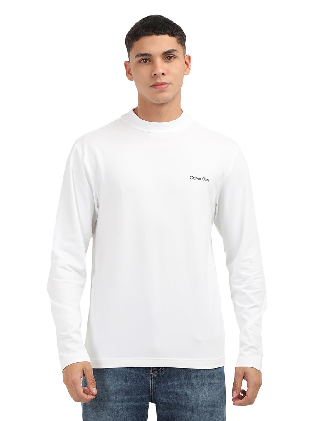 Calvin Klein Jeans Department58 Regular Fit T Shirt (K10K110179YAF_Bright White L)