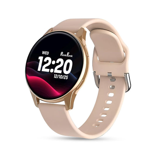PunnkFunnk Active 2 Smartwatch with 1.39” HD Round Display, Bluetooth Calling, Heart Rate & SPO₂ Monitor, 100+ Sports Modes, IP67, Long Battery Life for Men & Women (Pink)