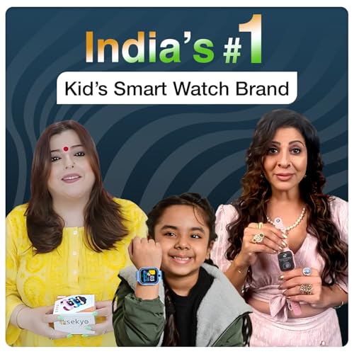 sekyo Carepal Pro (Smartchoice) 4G Kids Smart Watch | Video Call, Accurate & Live GPS Location |App Control, Family Chat, Pedometer, Safe Zone, SOS, Good Habit Coach | SmartWatch for Kids, Boys/Girls
