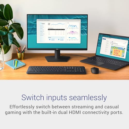 Dell 24 Display SE2426H 23.8" FHD (1920x1080) 144Hz 1ms, IPS (In-Plane Switching) Technology, AMD FreeSync, TÜV 3-Star 2X HDMI, Tilt