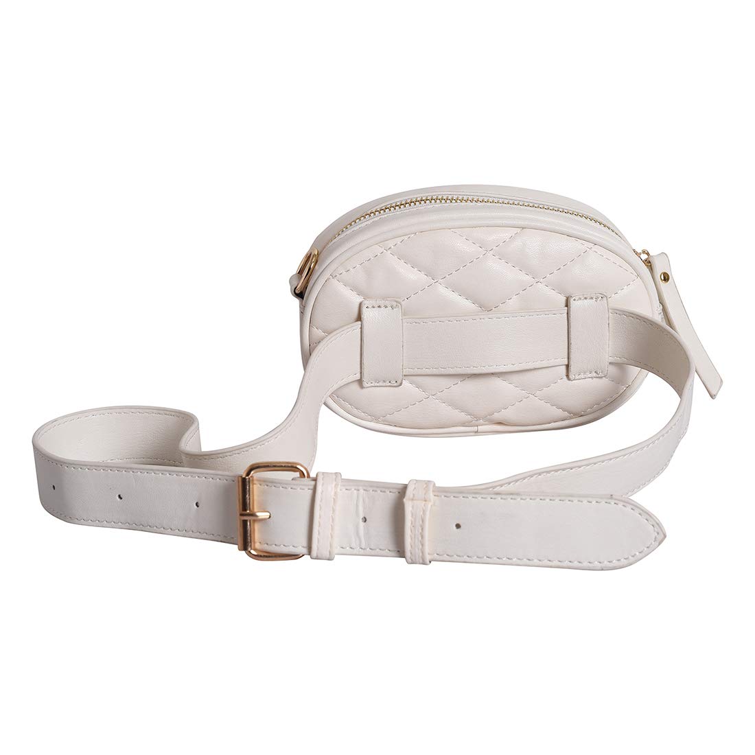 Lino Perros Womens Quilted White Sling Bag