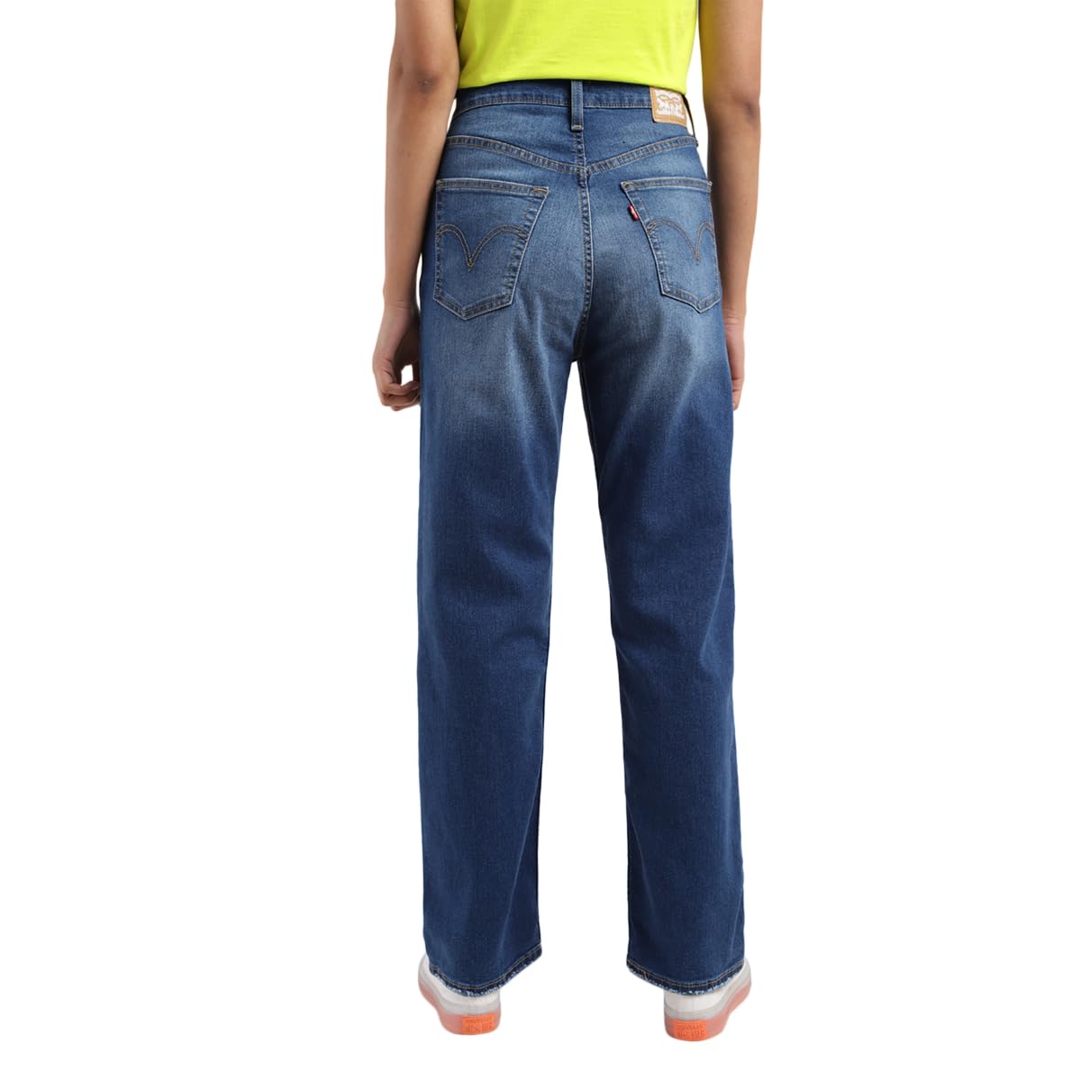 Levi's Women's Straight High Rise Jeans (A7713-0007_Blue, 32
