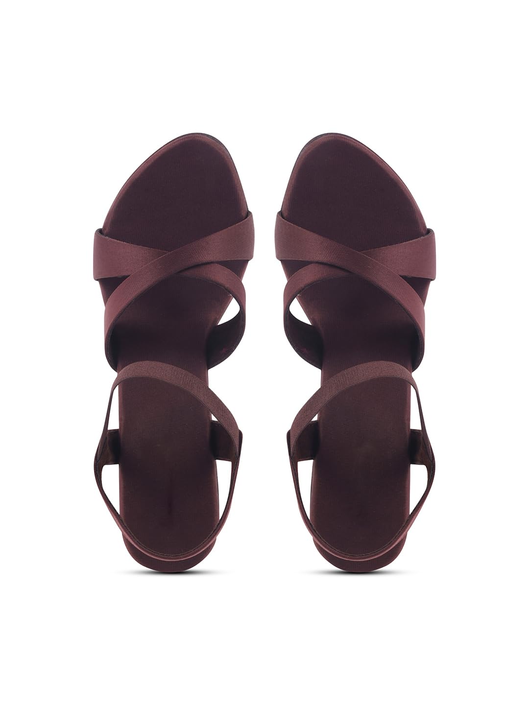 SVYA, Comfortable Heel Sandals for Women and Girl. (Brown, UK Footwear Size System, Adult, Women, Numeric, Medium, 3)