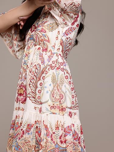 Label RITU KUMAR Ecru Alba Short Dress