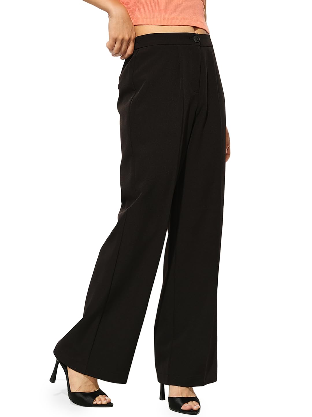 ONLY Women's High-Rise Wide Leg Pants