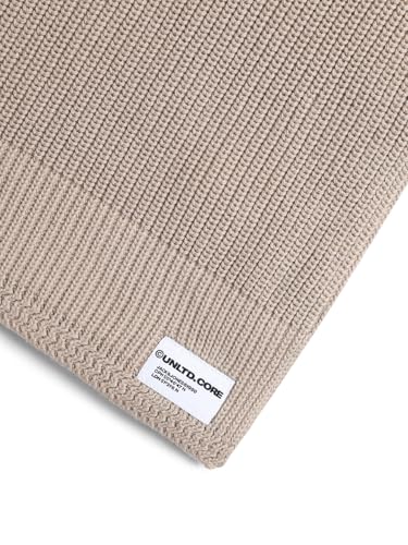 Jack & Jones Beige Organic Cotton Knitted Scarf