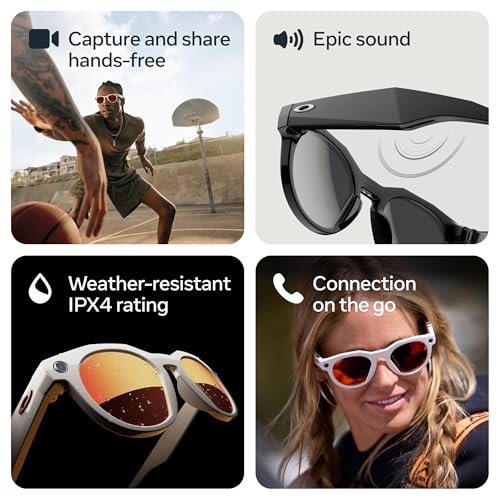 Oakley Meta HSTN, Black | Smart AI Glasses for Men, Women — Performance for Sports, Athletes — Camera, Audio, Video — 8 Hour Battery — 3K HD Resolution — Prizm™ Polarized Lenses