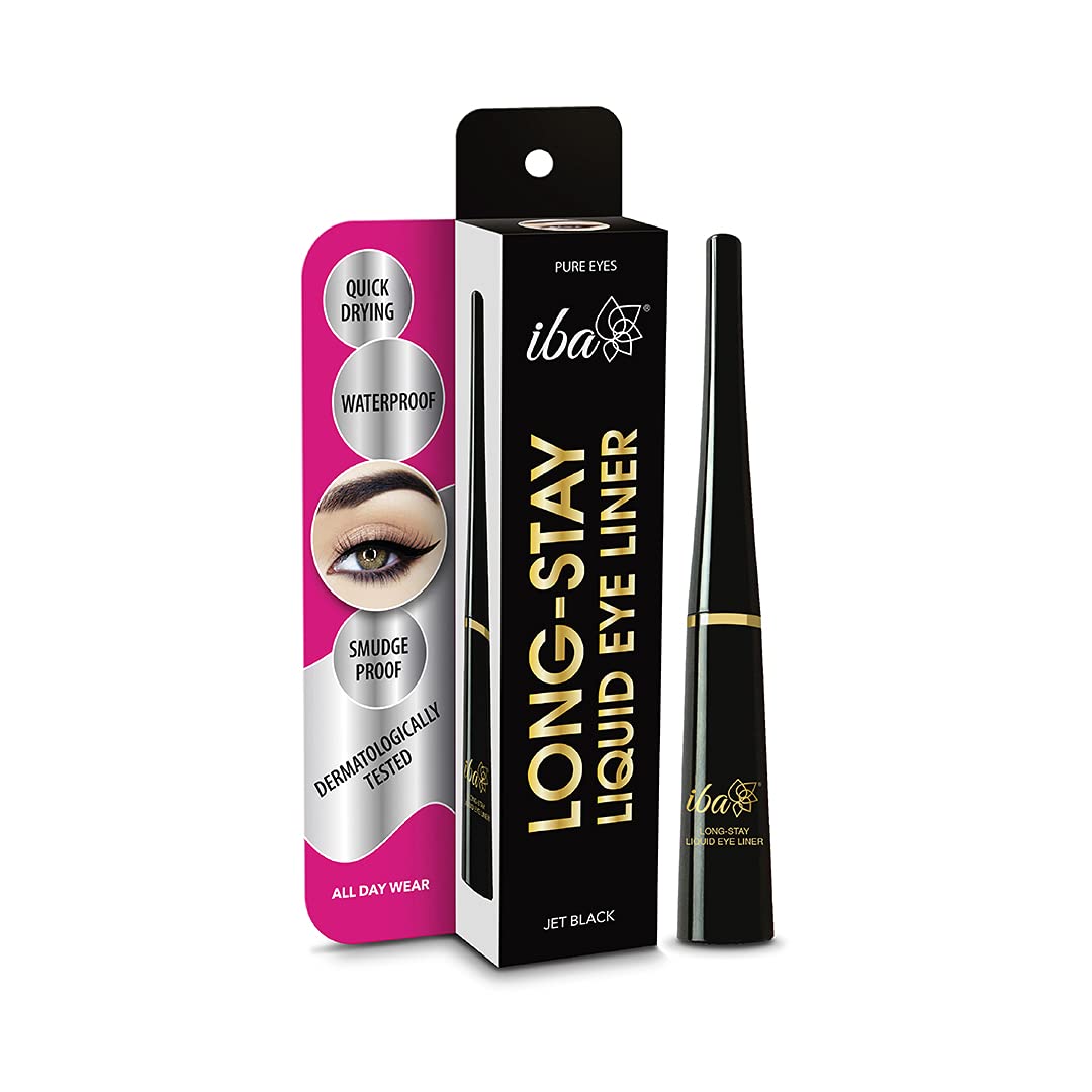 Iba Makeup Combo 2-24 Karat Gold BB Cream(Medium Shade) | Long Stay Eyeliner | Ruby Touch A65 Lipstick (Set of 3)