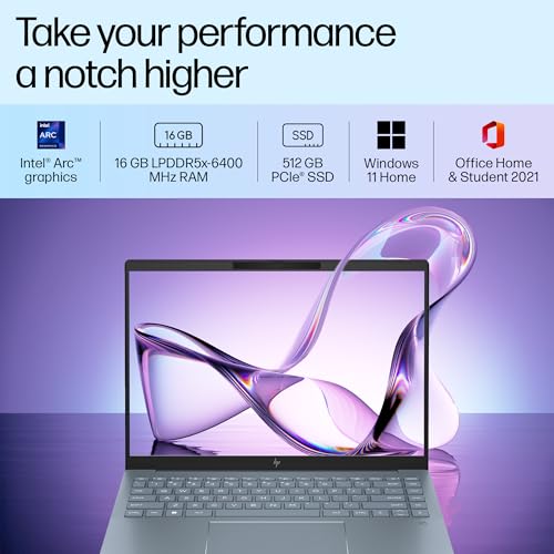 HP Pavilion Plus AI Laptop, Intel Core Ultra 5 125H, 10-12 Tops, 16GB LPDDR5x, 512GB SSD, 14-inch(35.6cm) 300 nits, WQXG Care Pack 2 Years Additional Warranty with Onsite Support