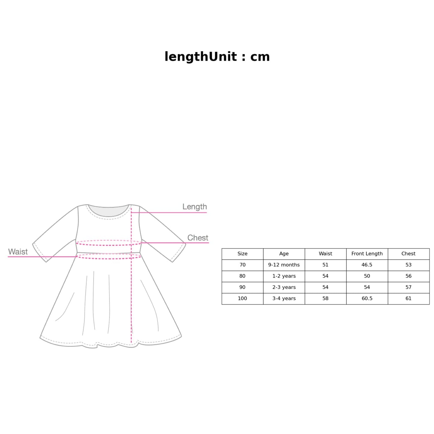 Hopscotch Girls Floral Applique Party Dress In Peach Color for Ages 2-3 Years