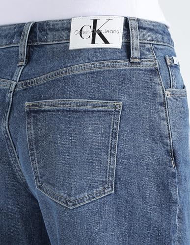 Calvin Klein Department792 Straight Jeans (J2216951A4_PF23J 014 Authentic Blue Knee Slit_24)