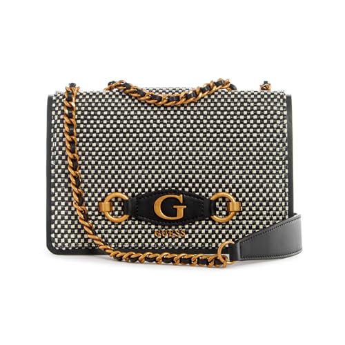 Guess Women's Black Textured Crossbody Bag| Ladies Purse Handbags | Gift For Ladies