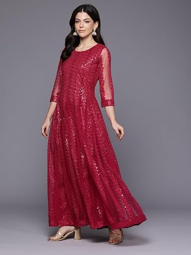 Ahalyaa Womens Printed Ethnic Dress