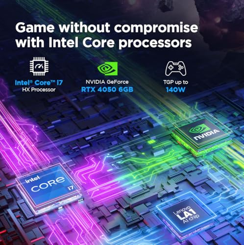 Lenovo Legion 5 Intel Core i7-14650HX 16" (40.64cm) WQXGA IPS 350Nits 165Hz Gaming Laptop (16GB/1TB SSD/Win 11/Office 2021/NVIDIA RTX 4050 6GB/100%sRGB/Alexa/3 Month Game Pass/Grey/2.3Kg), 83DG004RIN